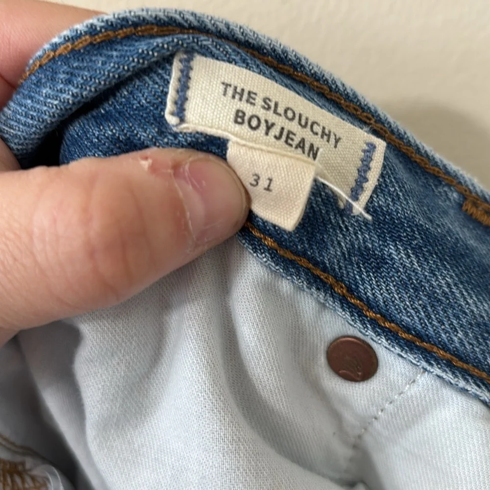 Madewell The Slouchy Boyjean Rosewell Wash Denim Jeans Size 31 - Picture 12 of 13